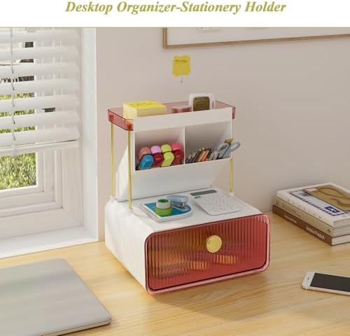 FOLLOWIN Bathroom Organizers and Storage with Drawer, Makeup Organizer