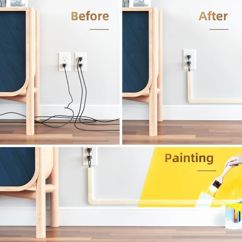 Delamu Beige Cord Hider, 85in Cord Covers for 2-3 Wires on Wall, Self-Adhesive Cable Hider, Wire Hiders Wire Covers for 