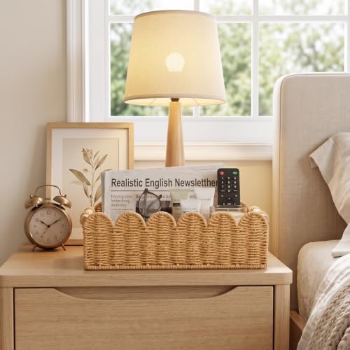 YRMT Toilet Paper Storage Basket Paper Rope Shelf Baskets Set of 2