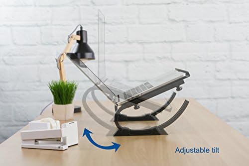 VIVO Black Fully Adjustable Curved Laptop, Notebook and Monitor Riser Stand STAND-V001N