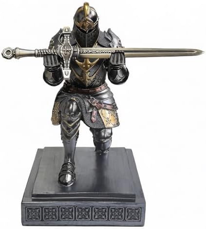 King's Guard Knight Pen Holder with a Letter Opener Desk Organizers Iron