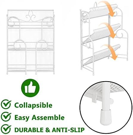 YIUKEA Bathroom Counter Organizer - Spice Rack Countertop 3 Tier Counter Shelf Organizer for Bathroom Kitchen Bedroom Fo