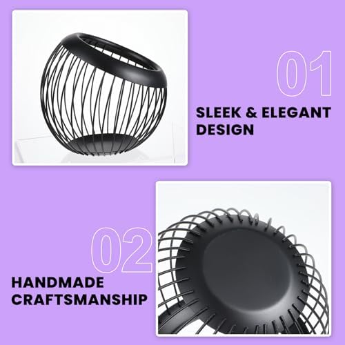 Molain Large Capacity Coffee Pod Holders Basket, Metal Espresso Pod Holder, Coffee Bar Organizer for Counter, Kcup Stora