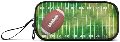 Pencil Case Large Big Capacity Football Ball Field Pencil Bag for Girls Boys Zippers Pen Bag Holder Pouch Box Makeup Bag 3 Compartment Portable Stationery Storage for College Students School