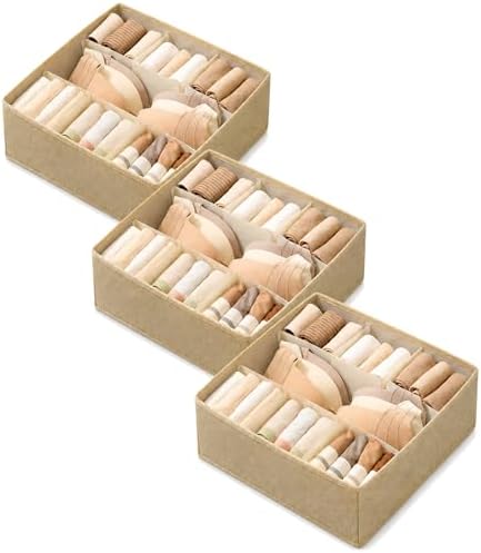 Foldable Clothes Drawer Organizer Fabric Drawer Organizer Bins Multifunctional Dresser Drawer Organizers for Underwear T