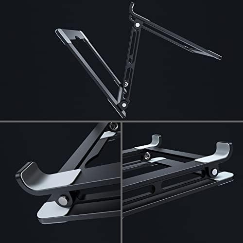 Laptop Stand for Desk, Adjustable Laptop Stand Holder Portable Laptop Riser with Multi-Angle Height Adjustable Computer 