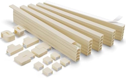 392.5in Wire Covers for Cords Kit - Beige Cord Cover, Wall Wire Hiders, TV Cable Hider, Cord Hider - Mounted TV, Cord Co