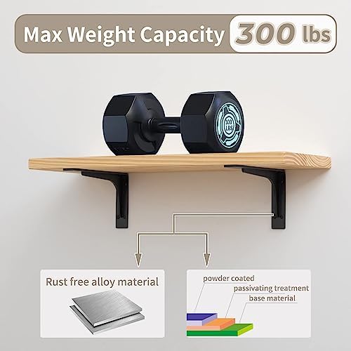6"x 4"Shelf Brackets,L Shelf Bracketsn, Vertical Angle, Premium Alloy Metal Heavy Duty Shelf Bracket, high Strength Moun
