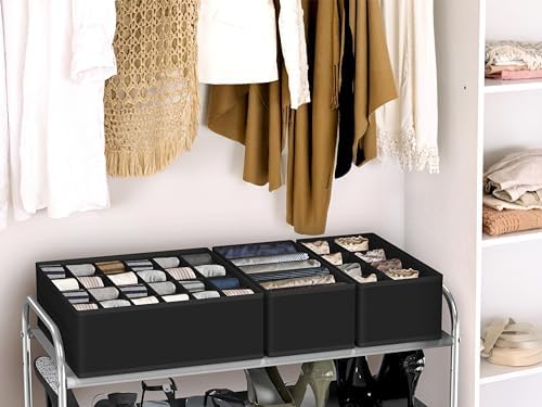 Simple Houseware Closet Underwear Organizer Drawer Divider Assorted 7 pcs