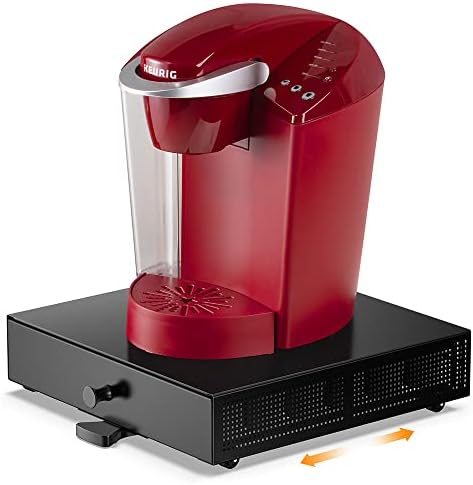 Goldlion Rolling K Cup Holder Sliding Tray for Keurig, Coffee Pod Drawer