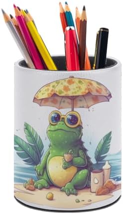 Frog Pen Holder Pencil Cup for Desk Organizer