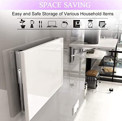 4Pcs 8" Folding Shelf Brackets, Shelf Brackets Max. Load 220 lb Collapsible Heavy Duty Stainless Steel DIY Wall Mounted 