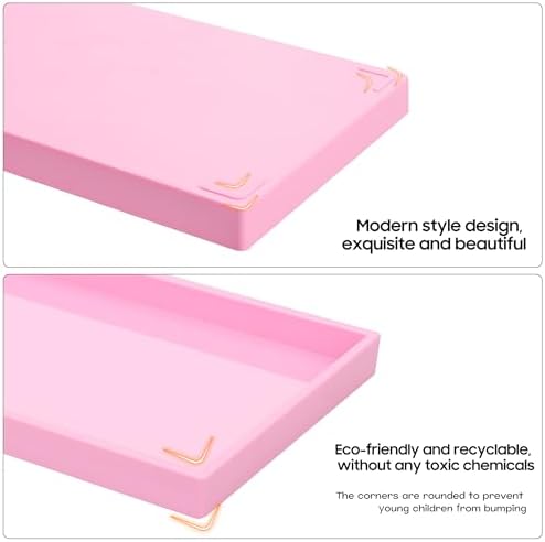 Vanity and Bathroom Tray, 15" ABS Countertop Organizer,Waterproof Vanity Tray for Toilet Tank,Perfume,Soap,Keys,Bathroom