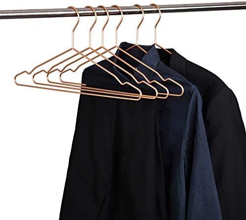 17" 4.0mm Metal Clothes Hangers,20pcs Matte Rose Gold Hanger