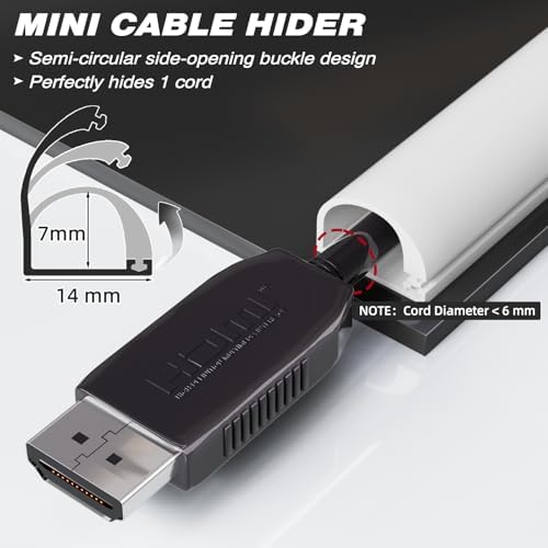 118” Silicone TV Cord Hider for Wall Mounted TV,1 Cord Wall Cable Hider