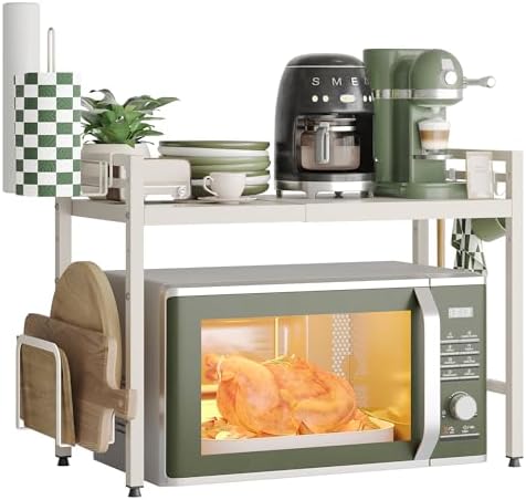 NETEL 2 Tier Expandable Microwave Stand countertop,Microwave Oven Rack