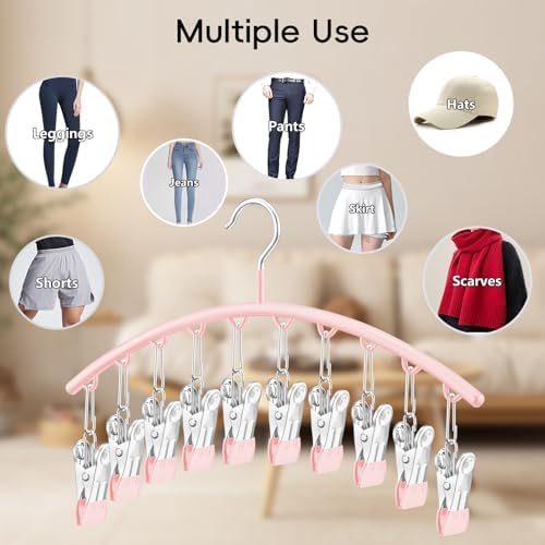 TomCare 4 Pack Space Saving Hangers, Tank Top and Leggings Organizers