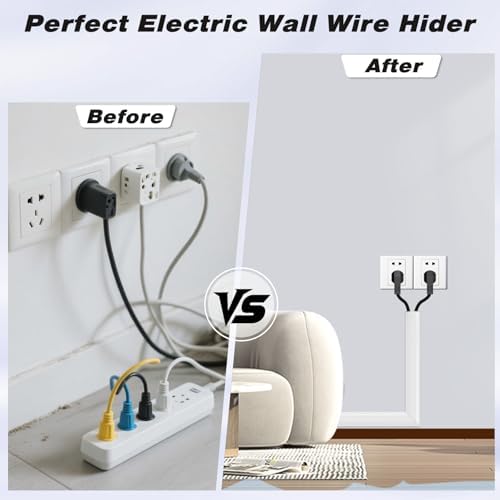 78" Silicone Cord Hider for Wall Mount TV,Large Self-Adhesive Cable Hider