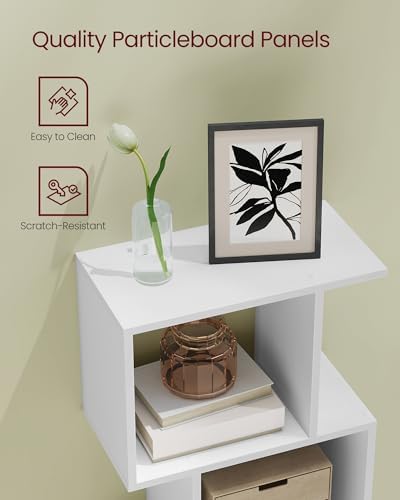 VASAGLE 5-Tier Bookcase, Open Storage, 15.7 x 9.4 x 62.8 Inches