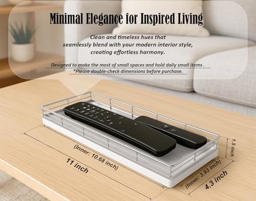 Bathroom Tray for Counter, Oak Wooden 11.2" L Vanity Tray for Jewelry Candle Makeup Perfume, Holder for Coffee Table Dec