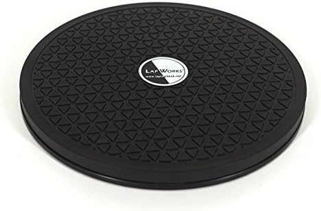 LapWorks 8 inch Heavy-Duty Swivel Base - 0.8" Profile, Supports 80lbs - 360˚ Rotating Turntable and Lazy Susan Stand for