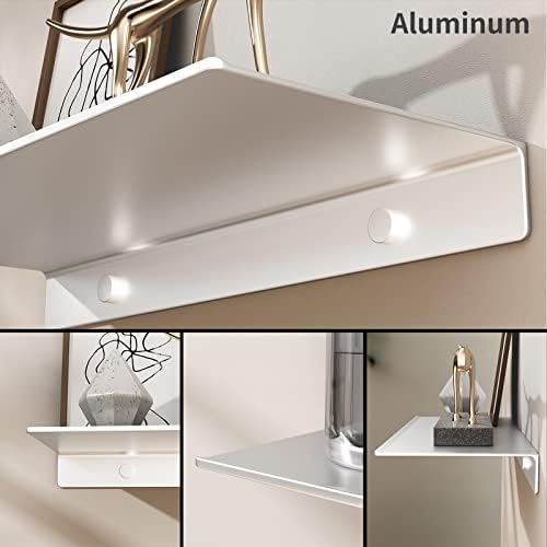 Danpoo 20 inch Floating Shelf for Wall Organizer & Storage, Display Shelf, Metal Wall Shelf for Bathroom, Living Room, K