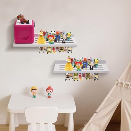 Gieanoo for Tonie Shelf with Wall Mount Storage 30-36 Characters,White