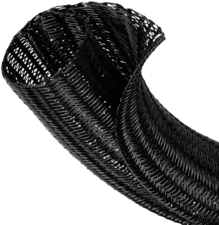 1 Inch 8ft Cable Management Loom Sleeve Cord Protector Wire Wrap Cover