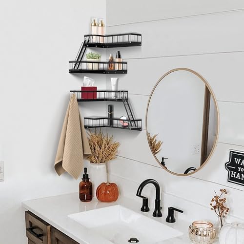 Fire Escape Wall Shelf, Modern City Style Corner Wall Shelves, Trinket Figurine Display Knick Knack Shelf Easy to Instal