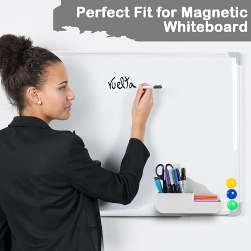 KITANIS Cloud Style 3 Compartment Magnetic Dry Erase Marker Holder, Pen Pencil Organizer for Refrigerator, Whiteboard, Locker Accessories