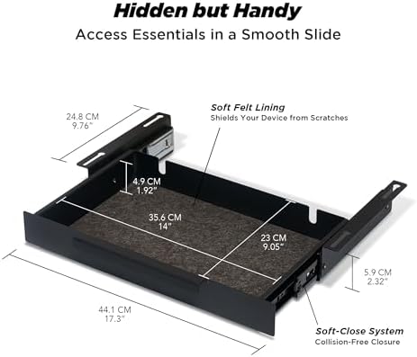 ULTRARM Moodular Storage Drawer Add-On for Slide Rails, Do Not Use Alone