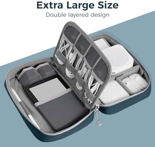 pack all Electronic Organizer Plus, Shockproof Cable Organizer Bag