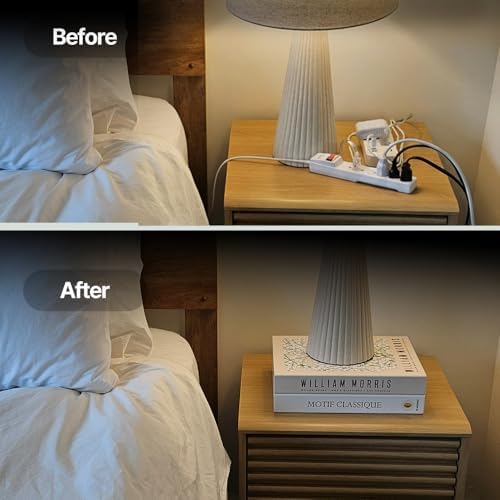 Book Shape Decorative Cable Management Box - Expandable Cable Organizer Box with Magnetic Closure for Home & Office (Mod