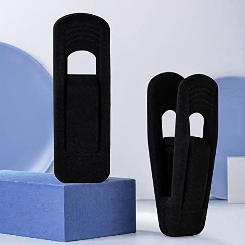 TOFIIGREM Black Velvet Hanger Clips (60-Pack), Strong Finger Clips for Velvet Hangers, Skirt Hanger Clips Fit for Flocking Hangers