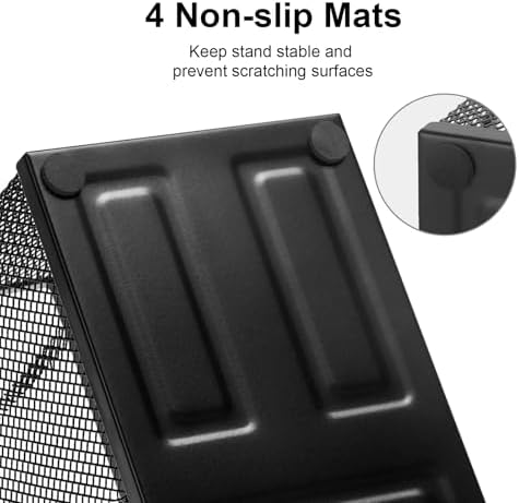 Comix Mesh Pen Holder, Desk Organizer for Home Office, Black