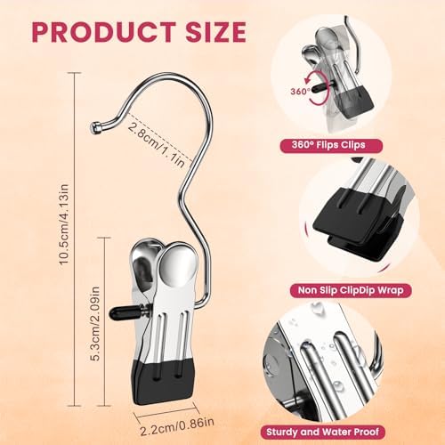 12 Pack Pants Hangers with Clips,Legging & Jean Hangers for Closet Hanging