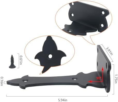 L Shelf Brackets, Heavy Duty Floating Shelf Bracket Village-Style Iron Wall Brackets for DIY Floating Shelf, Shelf Suppo