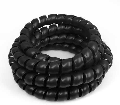 1-3/8" Spiral Cable Wrap, Plastic Wire Wrap Cord Protectors from Pets No Chew, Spiral Cable Management Sleeve Organizer 