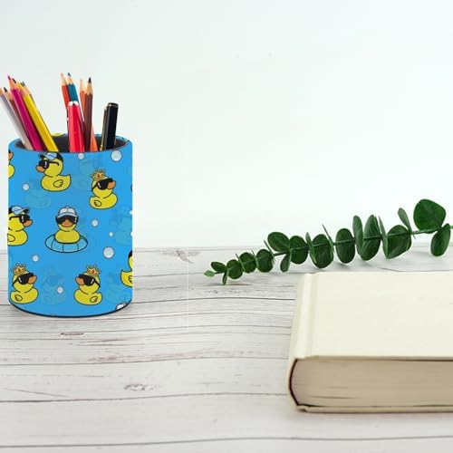 Cute Duck Pen Holder Pencil Cup for Desk Organizer