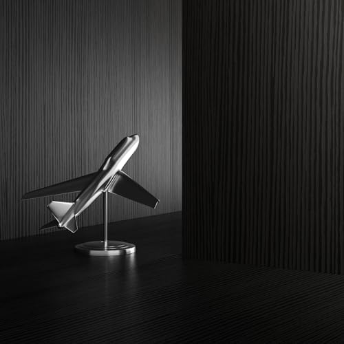Mobili Fiver, Set of 2 Rachele Shelves, 23.62 in, Ashwood Black, Made in Italy