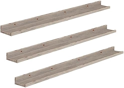 HOOBRO Floating Shelves, Wall Shelf Set of 3, 47.2 Inches Hanging Shelf