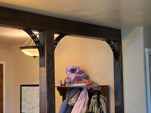 30 inch x 18.8 inch Heavy Duty Shelf Brackets , Metal Mantel Brackets (Set of 2) Fireplace Mantel Brackets - Countertop 