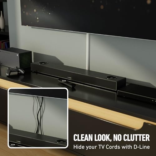 D-Line Cable Raceway On-Wall Cord Cover | 1D3015W | Surface Mount Electrical Channel to Hide and Conceal Cords, Cables, 