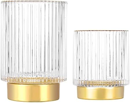 DASITON Makeup Brush holder Organizer,Crystal Cosmetic Makeup Brush Glass Brushes Storage Holder, Vintage Make Up Brush 