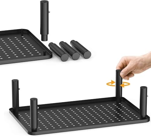 suptek Monitor Stand Riser for Computer,Laptop,Printer, Notebook and All Flat Screen Display with Vented Metal Platform,
