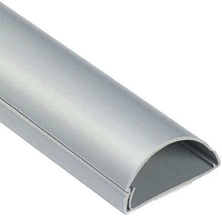 D-Line Half Round Cord Hider, Patented Cable Cover, Hide TV Wall Mount Wires, Raceway for Cords, Decorative Wire Covers,
