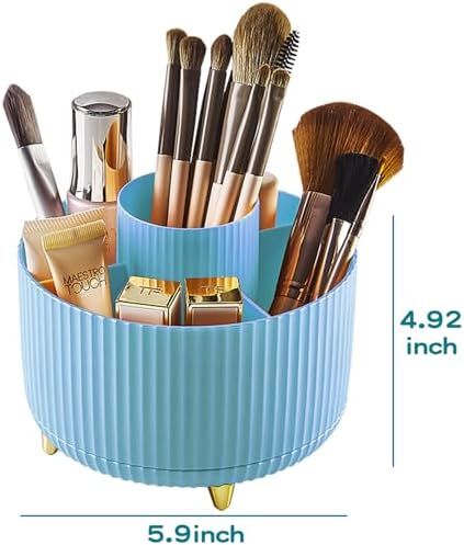 fanado 360° Rotate Makeup Brush Holder Organizer, Makeup Organizers Countertop, Makeup organization and Skincare Storage