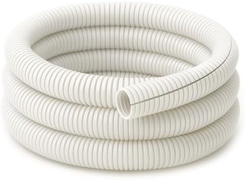 Electriduct 1" Split Wire Loom Conduit (1 Inch ID) - White - 25 Feet