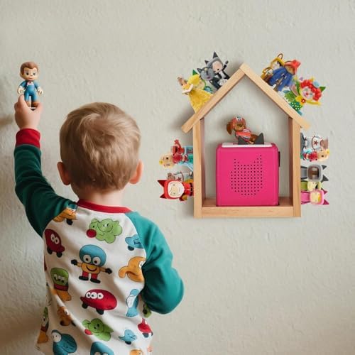 for Tonies Shelf, Compatible with Toniesbox 1 and Toniesbox 2 Tonies Magentic Wall Shelf for Creative Tonies Figures 12-