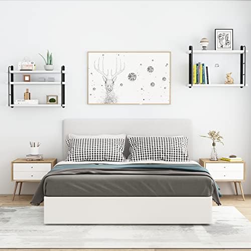 MXCSE Shelves on Wall, Floating Bookshelves, Shelves for Room Wall (White)
